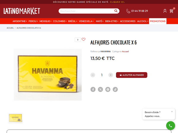 Alfajores chez Latino Market