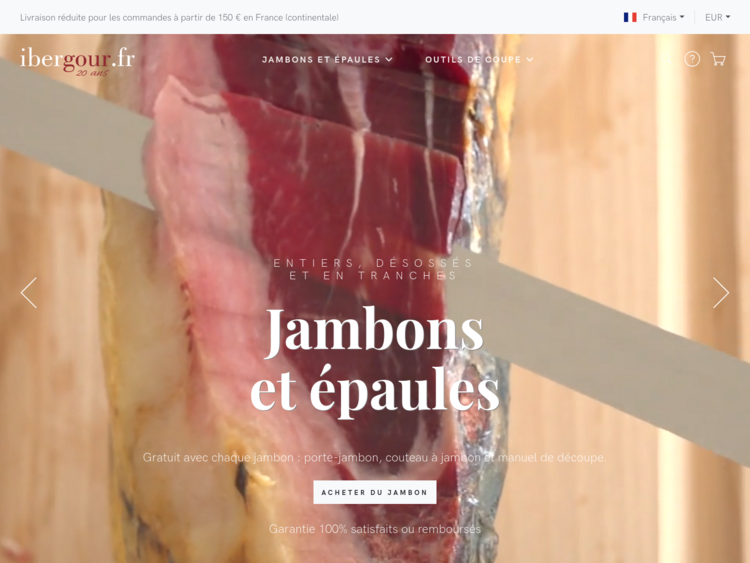 Jambon pata negra chez www.ibergour.fr