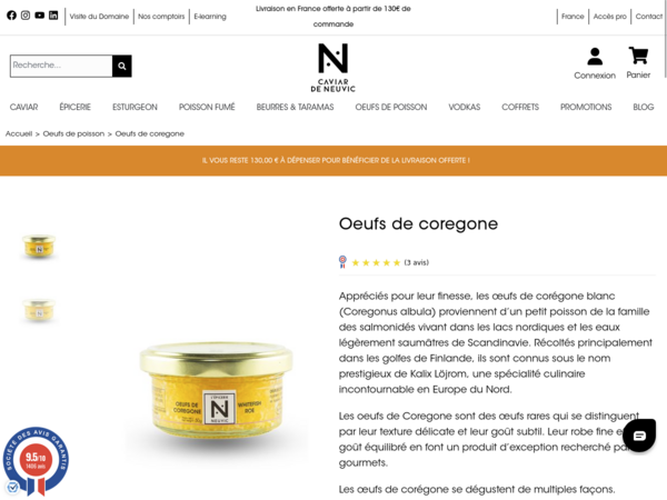 Kalix Löjrom chez Caviar de Neuvic