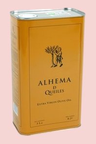 Huile d'olive vierge extra bio Alhema de Queiles arbequina 3 litres