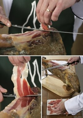 Comment couper un jambon ibérique en tranches - tranchage