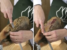 Comment peler un jambon serrano ibérique