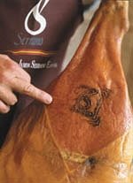 Jambon coupé en V
