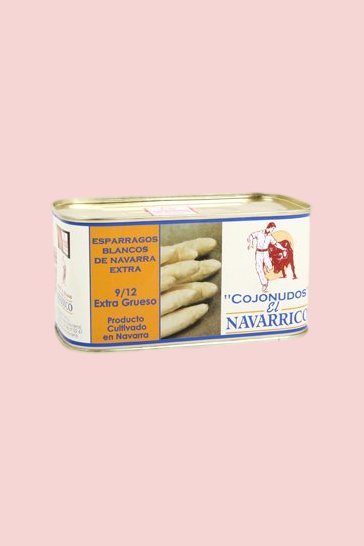 Asperges de Navarre blanches El Navarrico Cojonudos au naturel (9/12 pièces)