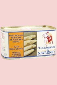 Asperges de Navarre blanches El Navarrico Cojonudos au naturel (9/12 pièces)
