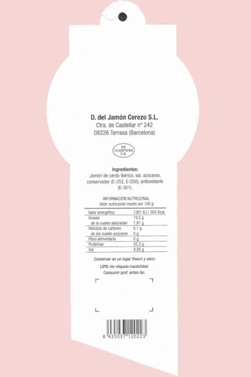 Jambon Salmantino Cebo de Campo