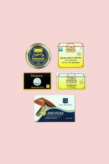 Pack de 5 conserves de la mer pour l'apéritif