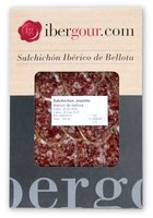 Blister individuel de Saucisson ibérique de bellota d'Estrémadure en tranches