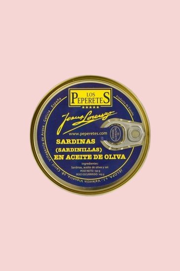 Sardines à l'huile d'olive Los Peperetes 150 g (sardinillas)