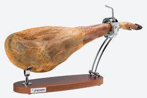 Jambon placé dans le porte-jambon