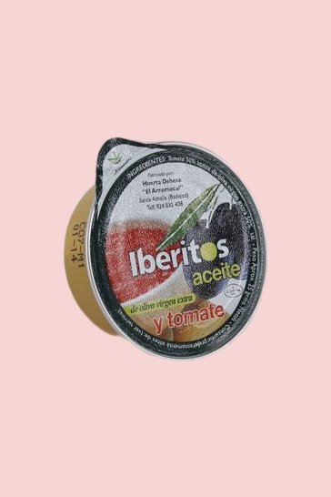 Tomate et huile d'olive Iberitos en portions individuelles de 25 gr